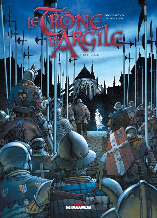 Couverture ebook de Le Trône d'argile T05 - La Pucelle, de France Richemond