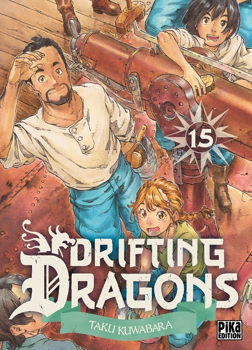 Couverture ebook de Drifting Dragons T15, de Taku Kuwabara