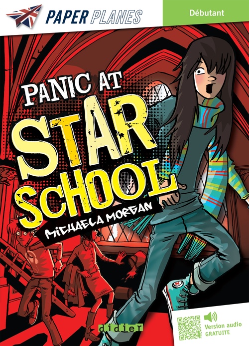 Couverture ebook de Panic at Star School - Livre + mp3, de Michaela Morgan