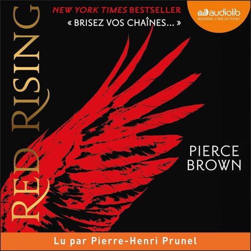 audiobook cover of Red Rising, tome 1, by Pierce Brown