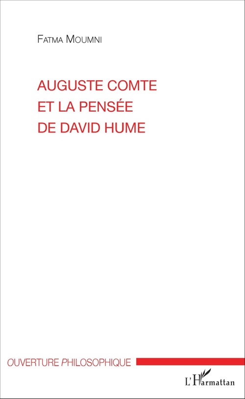 ebook cover of Auguste Comte et la pensée de David Hume, by Fatma Moumni