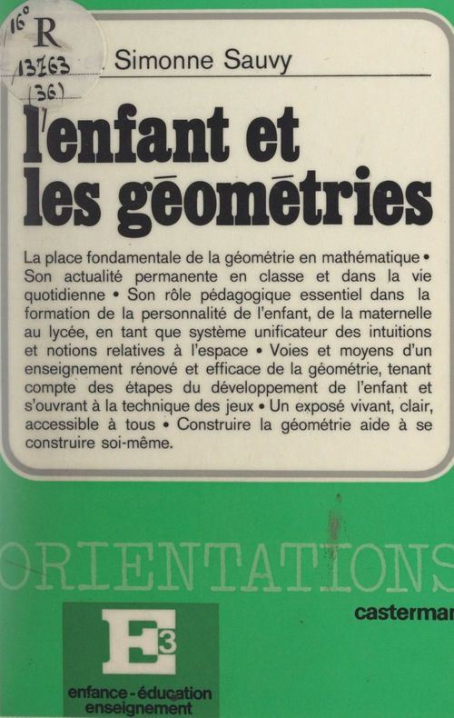 ebook cover of L'enfant et les géométries, by Jean Sauvy, Simonne Sauvy
