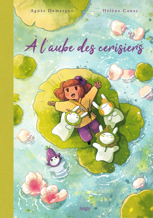 Couverture ebook de À l'aube des cerisiers, de Agnès Domergue