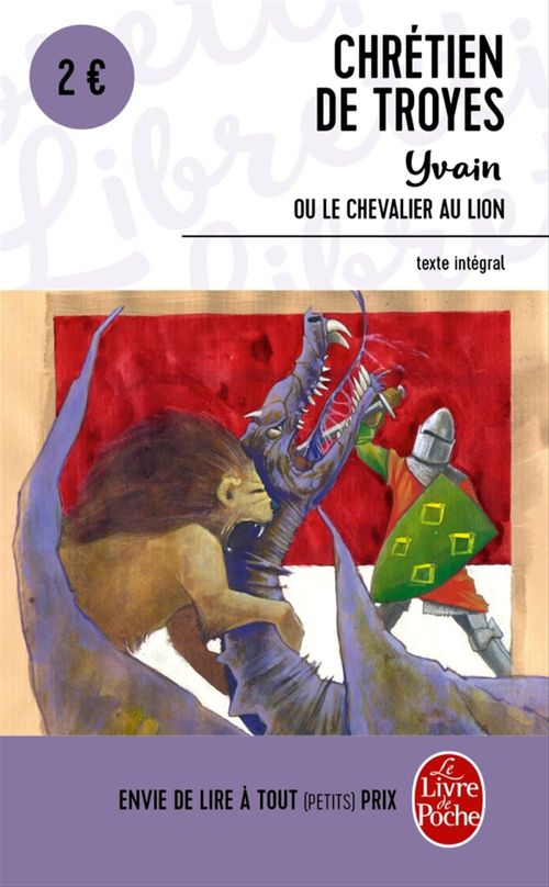 Couverture ebook de Yvain ou le chevalier au lion, de Chrétien de Troyes