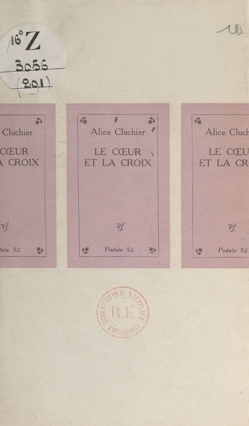 Couverture ebook de Le coeur et la croix, de Alice Cluchier