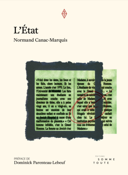 ebook cover of L'État, by Normand Canac-Marquis