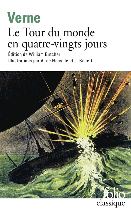 Couverture ebook de Le Tour du monde en 80 jours (édition enrichie illustrée), de Jules Verne