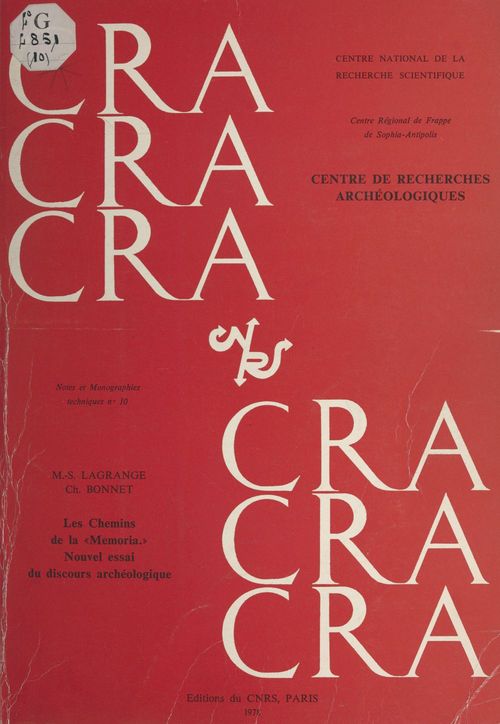 ebook cover of Les chemins de la memoria : nouvel essai d'analyse du discours archéologique, by Charles Bonnet, Marie-Salome Lagrange