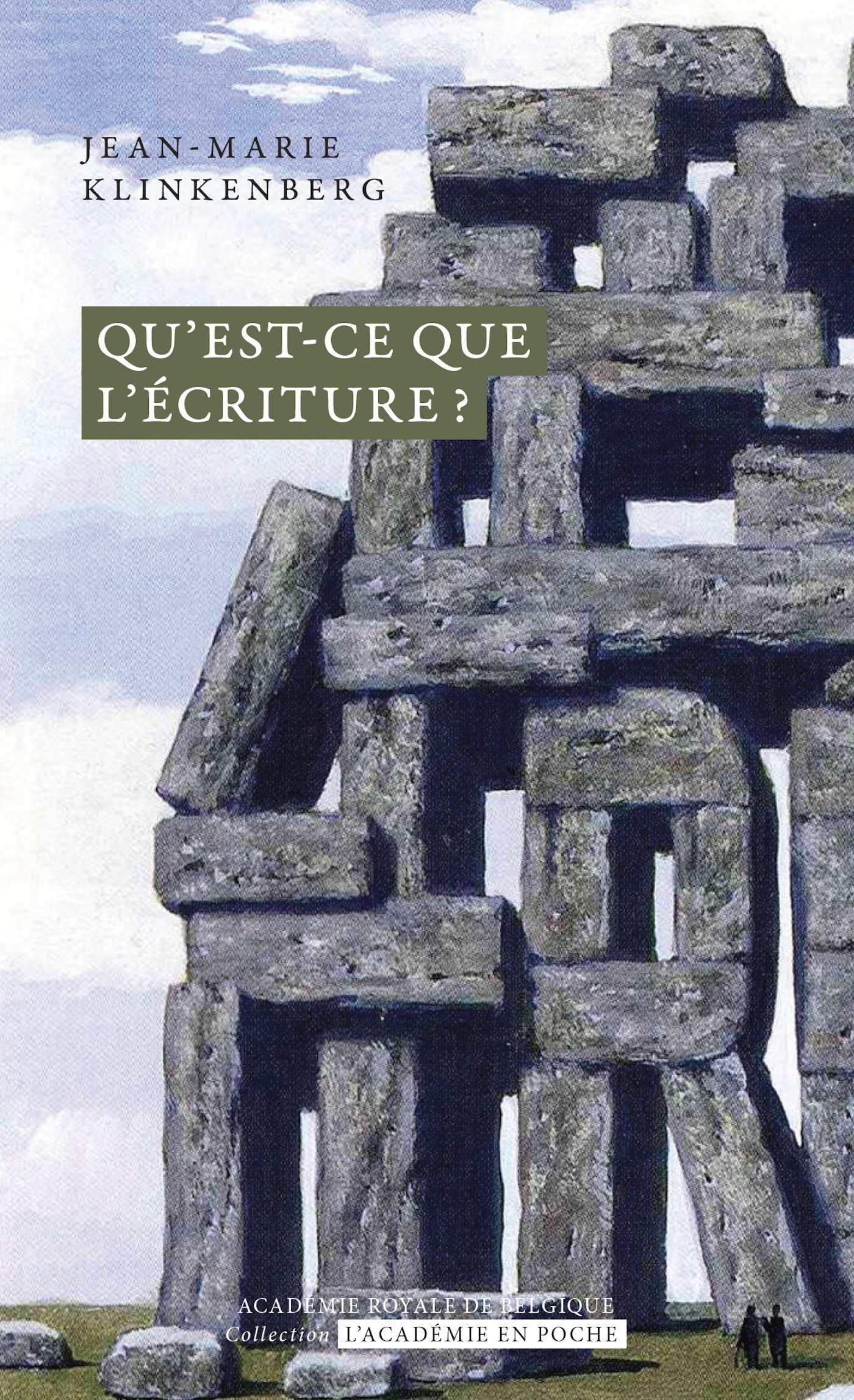 ebook cover of Entre langue et espace. Qu'est-ce que l'écriture ?, by Jean-Marie Klinkenberg