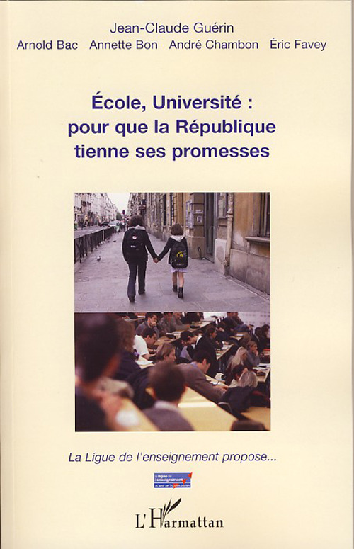Couverture ebook de Ecole, Université : pour que la République tienne ses promesses, de Collectif