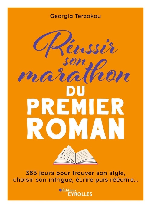 Couverture ebook de Réussir son marathon du premier roman, de Georgia Terzakou