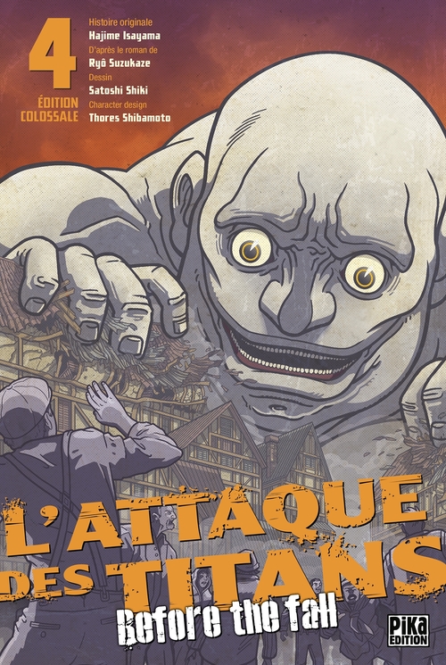 ebook cover of L'Attaque des Titans - Before the Fall Edition Colossale T04, by Satoshi Shiki