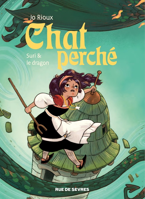 Couverture ebook de Chat perché - Tome 3 - Suri et le dragon, de Jo Rioux