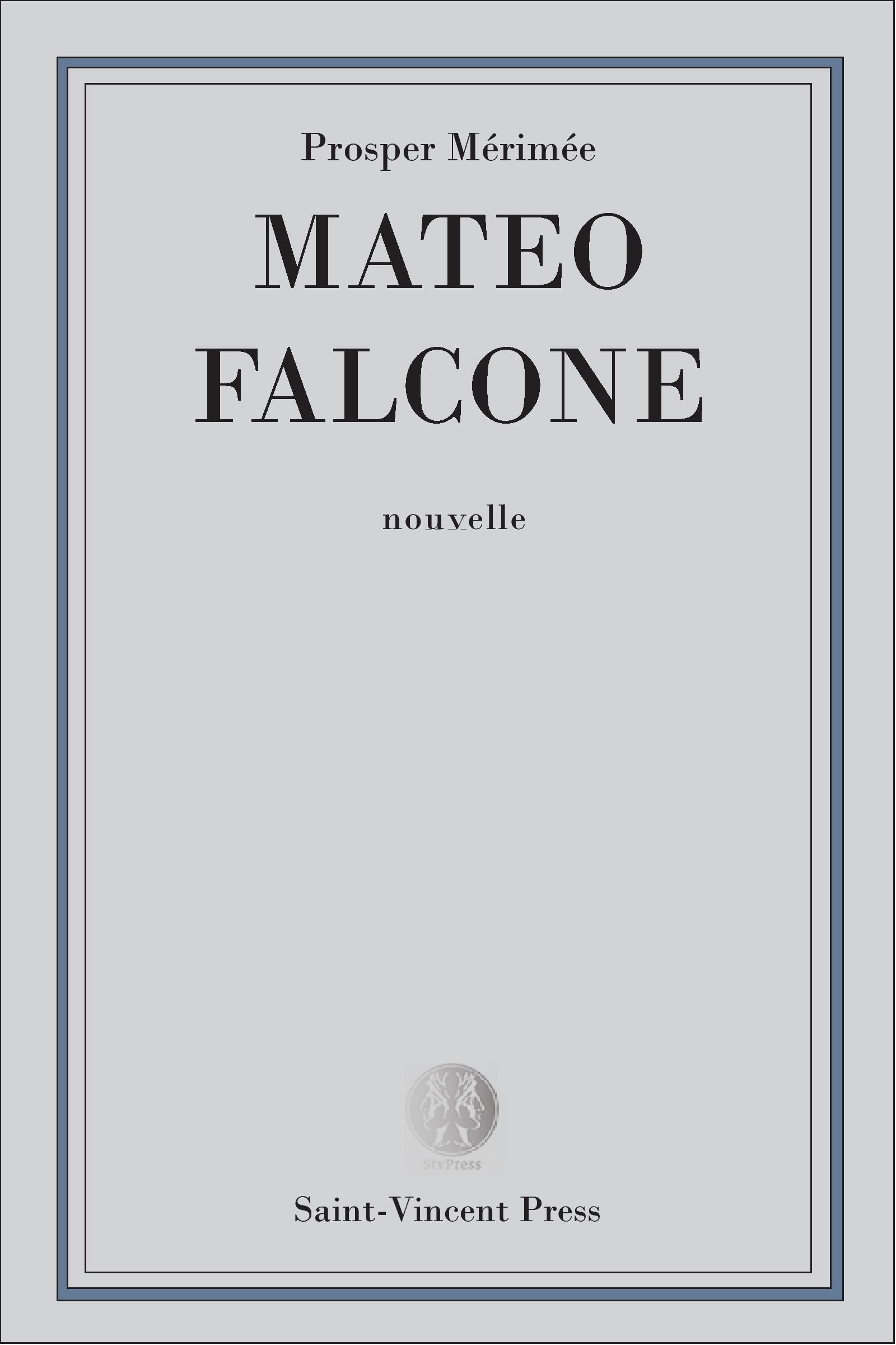 ebook cover of Mateo Falcone, by Prosper Mérimée