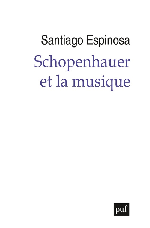 ebook cover of Schopenhauer et la musique, by Santiago Espinosa