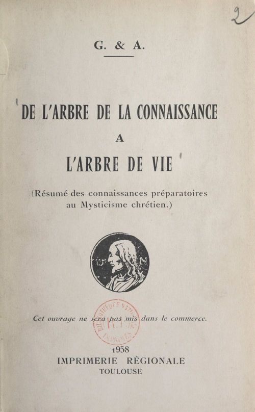 Couverture ebook de De l'arbre de la connaissance à l'arbre de vie, de Antonin Ruffie, Gabrielle De Jarny