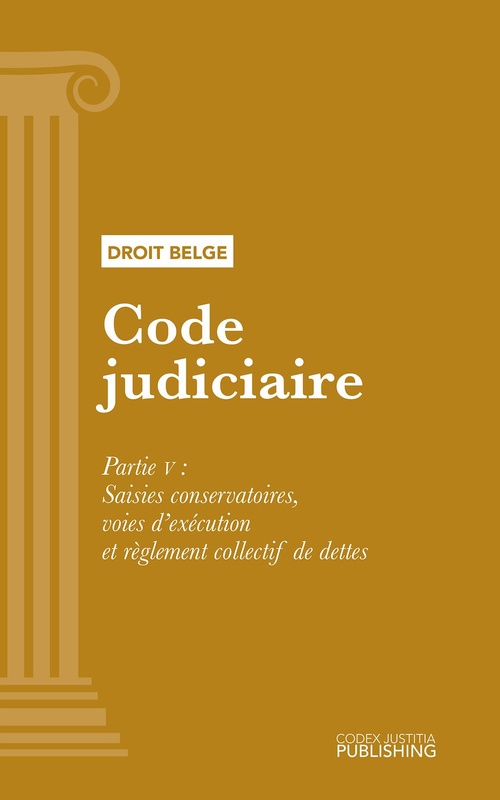 Couverture ebook de Code judiciaire, de Various