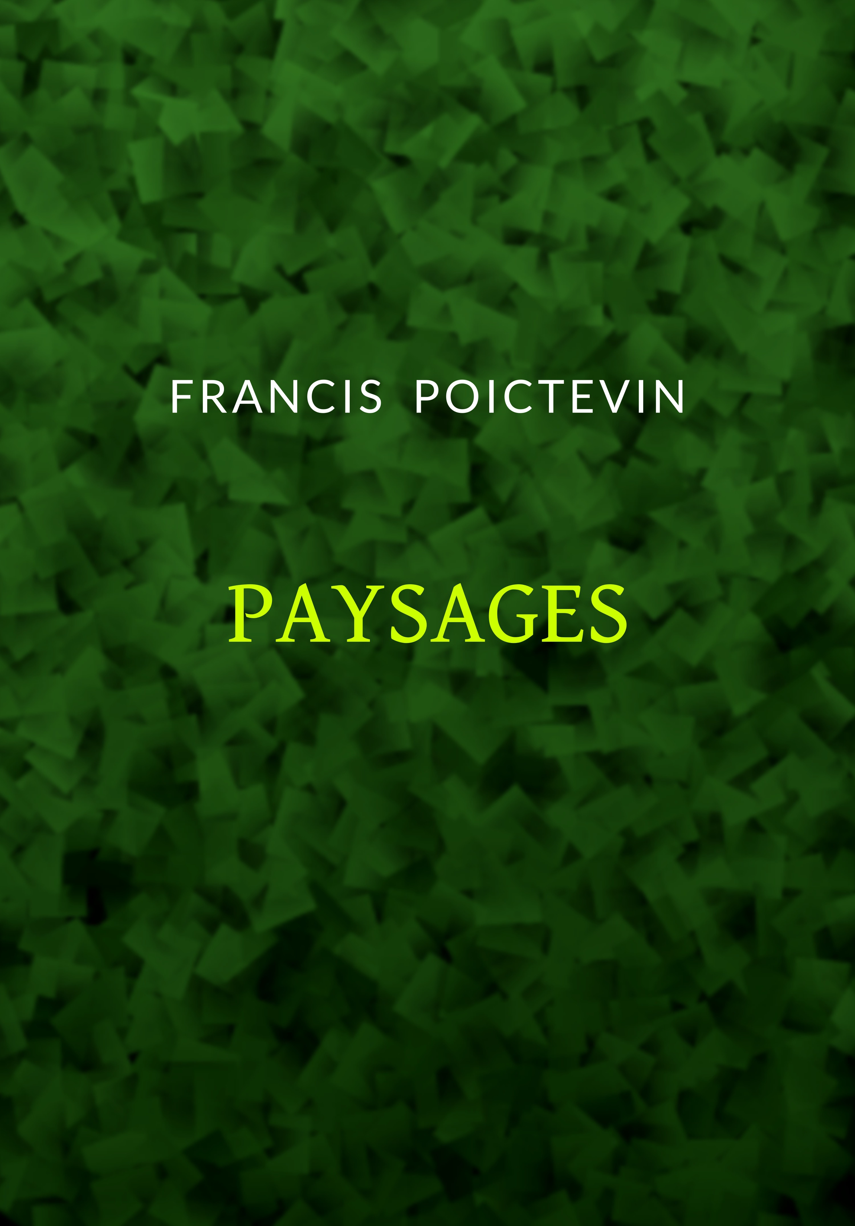 Couverture ebook de Paysages, de Francis Poictevin