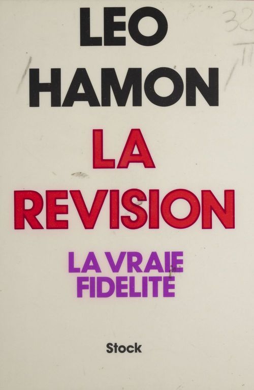 Couverture ebook de La Révision, de Leo Hamon