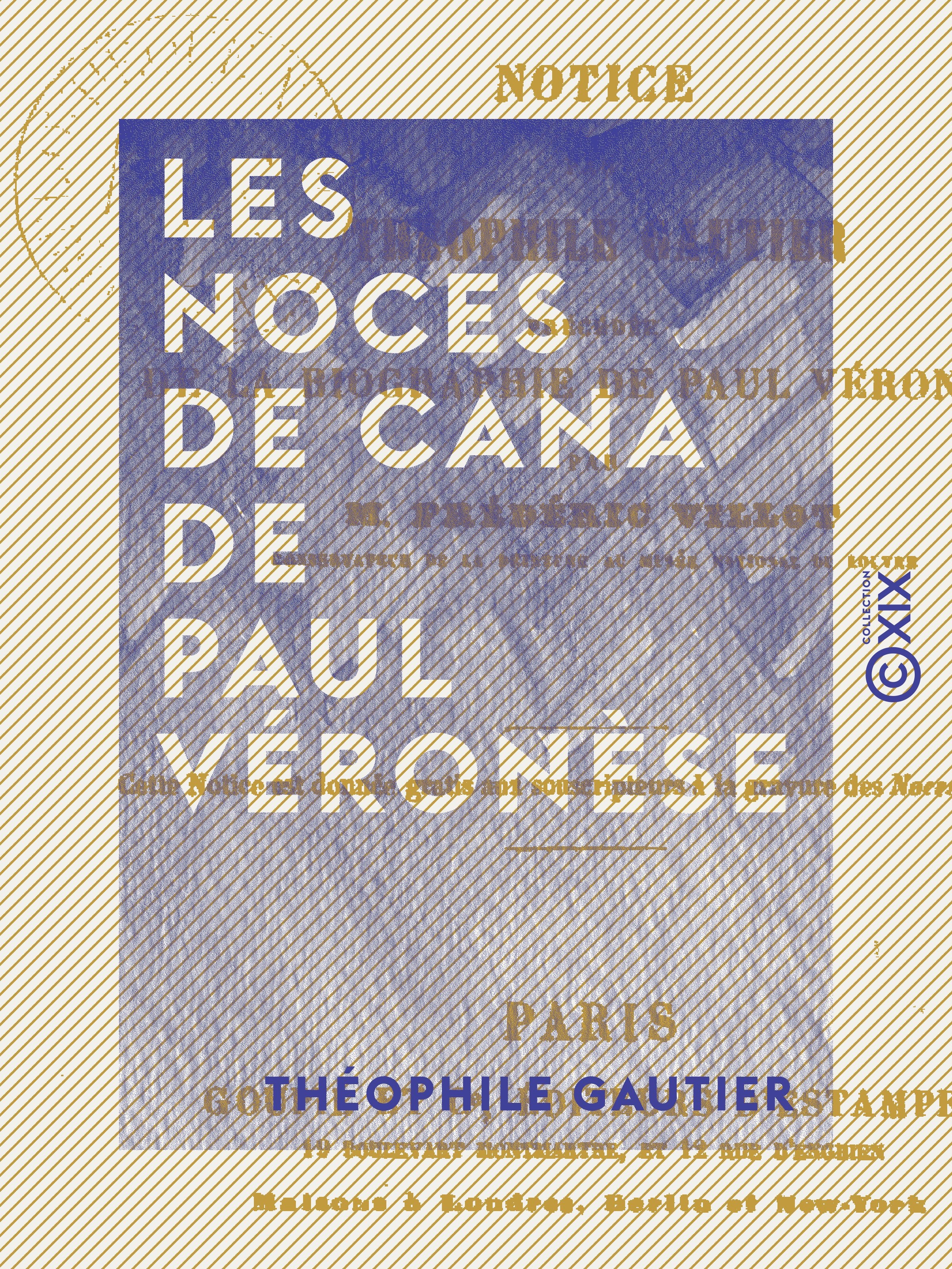 ebook cover of Les Noces de Cana de Paul Véronèse, by Theophile Gautier