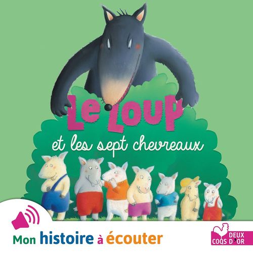 Couverture audiobook de Le loup et les sept chevreaux, de Christel Desmoinaux