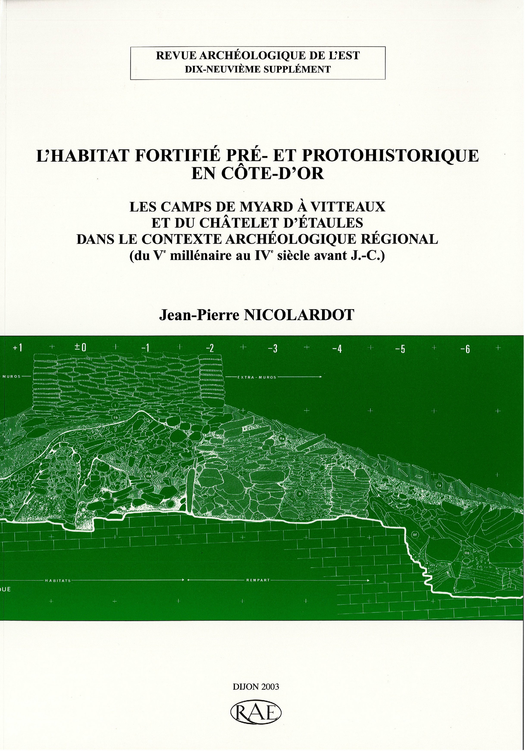 ebook cover of L´habitat fortifié pré- et protohistorique en Côte-d´Or, by Revue Archeologique De L'Est
