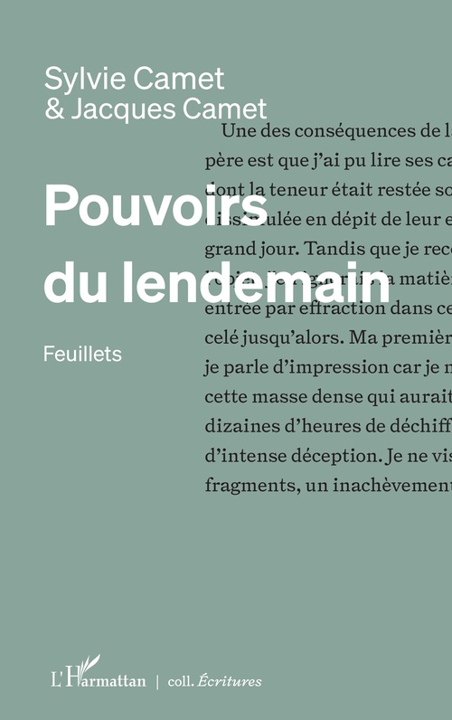 ebook cover of Pouvoirs du lendemain, by Sylvie Camet, Jacques Camet