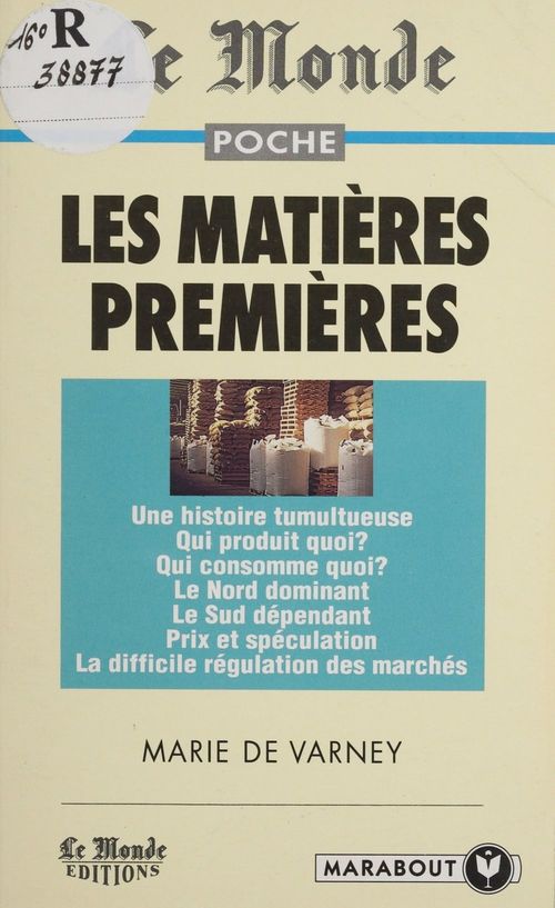 Couverture ebook de Les matières premières, de Marie de Varney