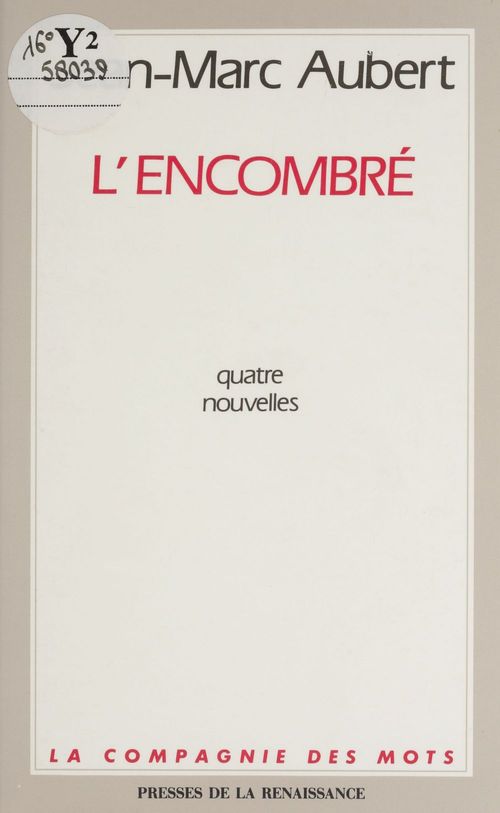 ebook cover of L'Encombré, by Jean-marc Aubert