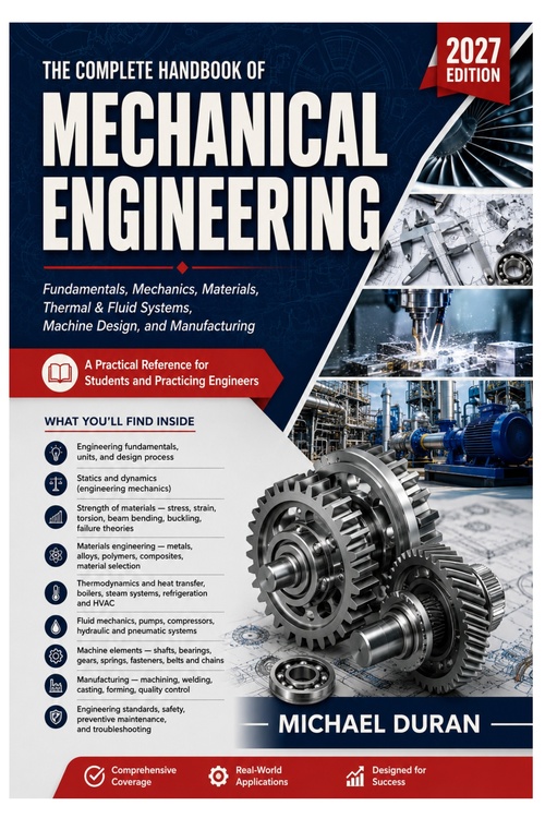 Couverture ebook de THE COMPLETE HANDBOOK OF MECHANICAL ENGINEERING, de Michael Duran