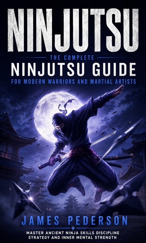 Couverture ebook de Ninjutsu: The Complete Ninjutsu Guide for Modern Warriors and Martial Artists, de James Pederson
