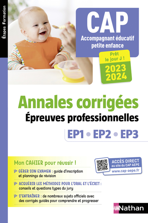 Couverture ebook de CAP Accompagnant éducatif petite enfance (AEPE) - Annales corrigées - EPUB, de Christelle Aladenise-paccou, Louisa Rebih