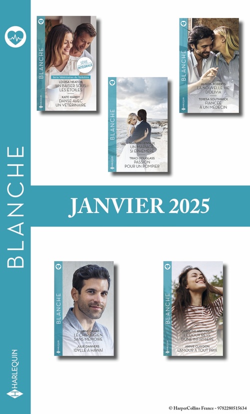 Couverture ebook de Pack mensuel Blanche - 10 romans (Janvier 2025), de Collectif