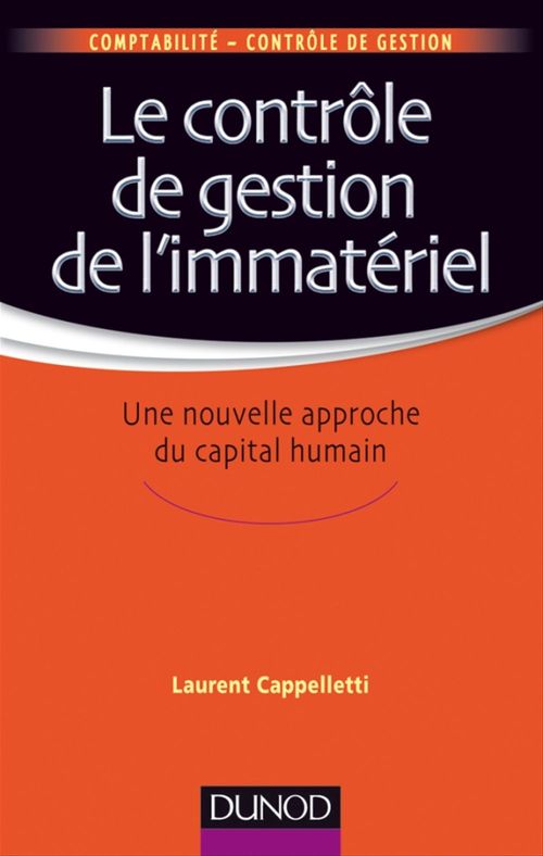 ebook cover of Le contrôle de gestion de l'immatériel, by Laurent Cappelletti