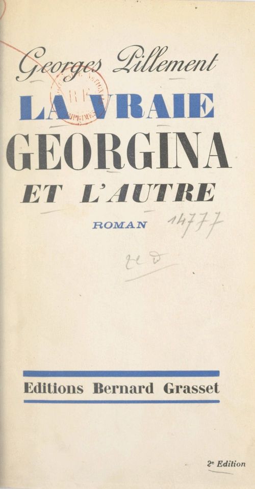 Couverture ebook de La vraie Georgina et l'autre, de Georges Pillement