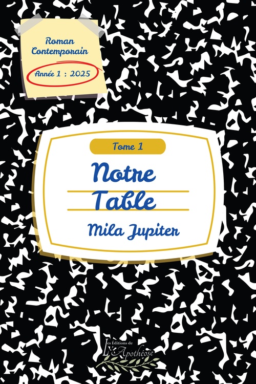 Couverture ebook de Notre table tome 1, de Jupiter Mila