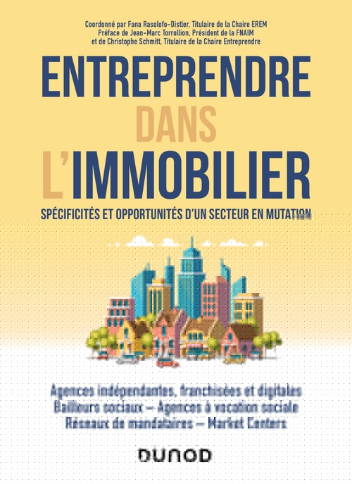 ebook cover of Entreprendre dans l'immobilier, by Thierry Cheminant, Frédéric Distler, Nathalie Gardes, Gilles Henry, Fana Rasolofo-Distler
