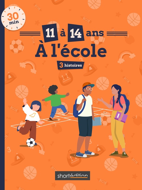 Couverture ebook de 3 histoires (11 - 14 ans) : À l'école #1, de Céline Laurent, Anne Bertho, Marie Pouliquen