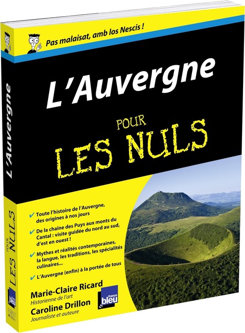 Couverture ebook de L'Auvergne pour les nuls, de Marie-Claire Ricard, Caroline Drillon