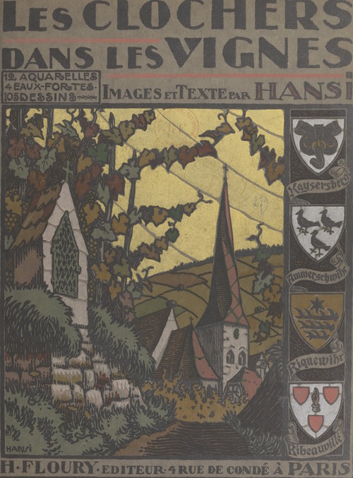 Couverture ebook de Les clochers dans les vignes, de Hansi