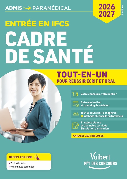 ebook cover of Concours Cadre de santé - Entrée en IFCS - Tout-en-un, by Josseline Jacques, Mandi Gueguen
