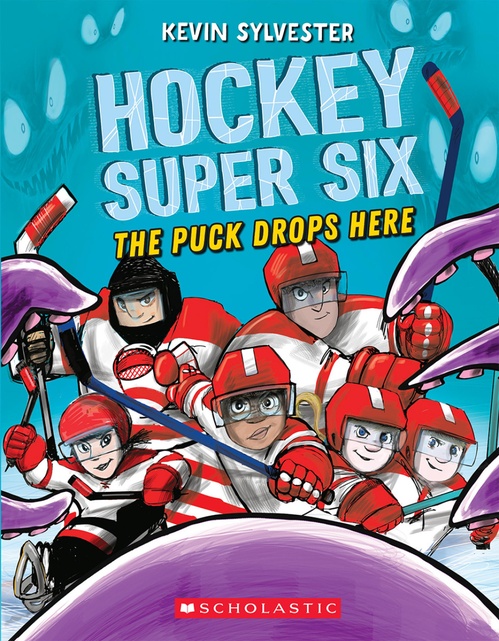 ebook cover of The Puck Drops Here (Hockey Super Six), by Kevin Sylvester