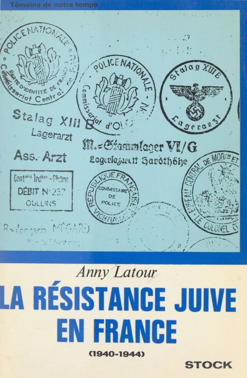 ebook cover of La résistance juive en France, by Anny Latour