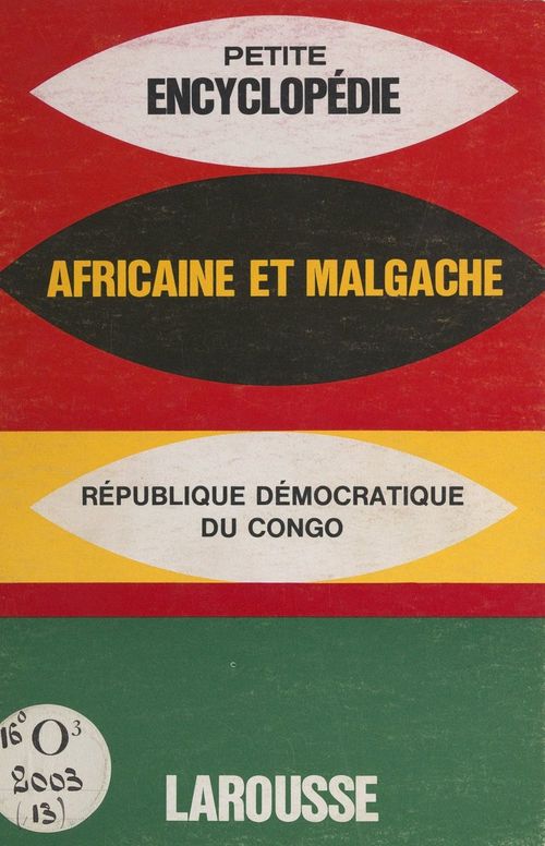 ebook cover of Encyclopédie africaine et malgache : République démocratique du Congo, by Collectif