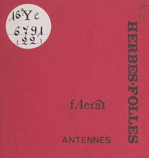 Couverture ebook de Antennes, de Francois Lerat