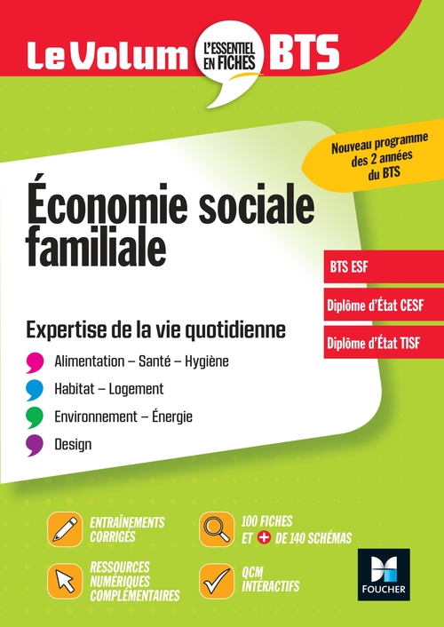 ebook cover of Le Volum' BTS - ESF - Economie sociale familiale, by Benoit Godiard, Dominique Rauscher