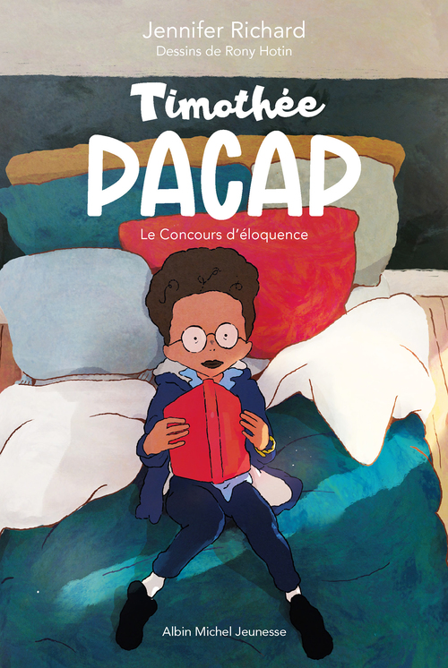 Couverture ebook de Timothée Pacap - tome 1 - Le Concours d'éloquence, de Jennifer Richard, Rony Hotin