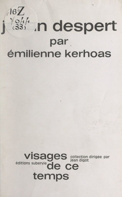 Couverture ebook de Jehan Despert, de Emilienne Kerhoas