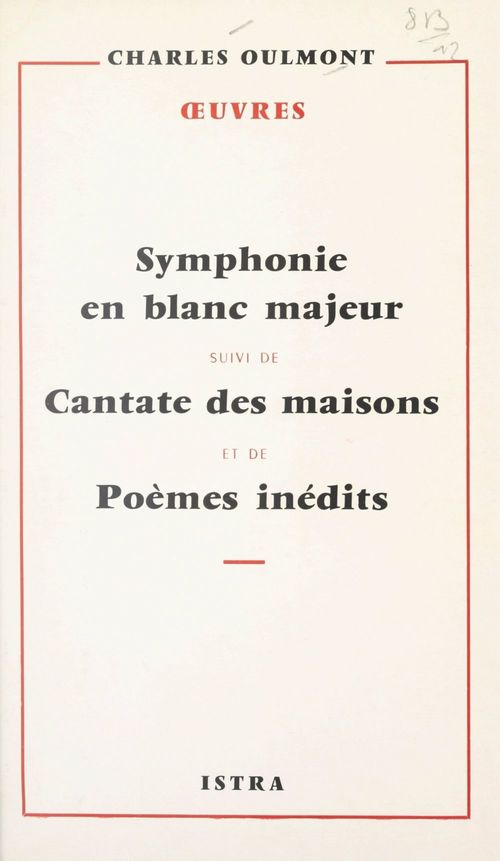Couverture ebook de Symphonie en blanc majeur, de Charles Oulmont