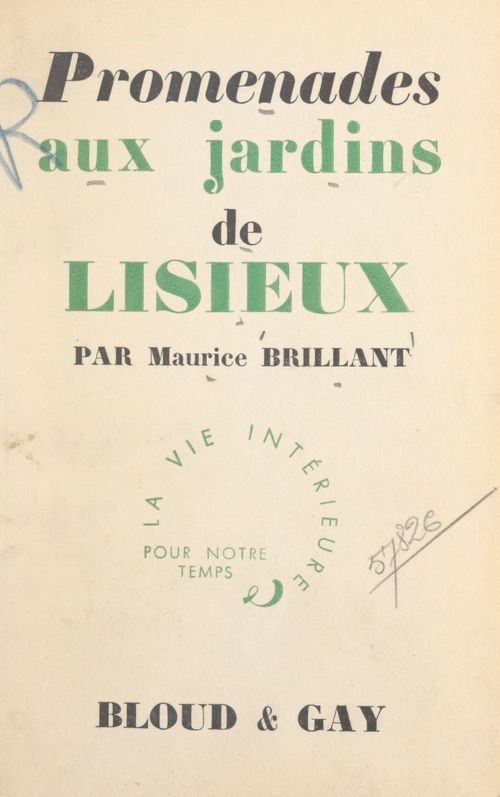 Couverture ebook de Promenades aux jardins de Lisieux, de Maurice Brillant